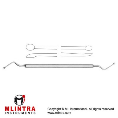 Hemingway Bone Curette Stainless Steel, 17 cm - 6 3/4"
